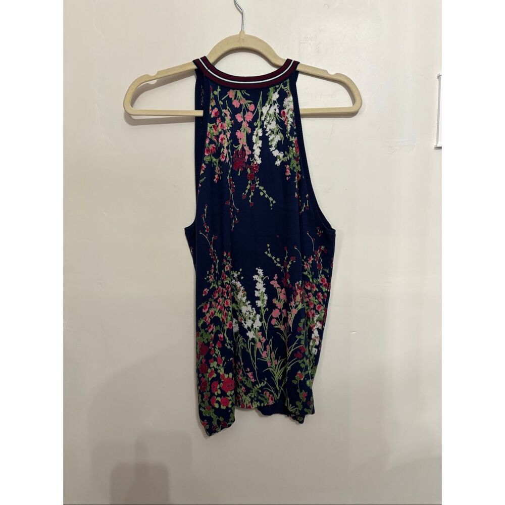 Daniel Rain Rora Halter Sweater Tank Size Large Navy Floral NWOT - Picture 10 of 10